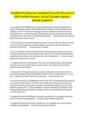 Certified Pool Operator Handbook Test with all Correct & 100&percnt; Verified Answers &vert;Actual Complete Update &vert;Already Graded A&plus;