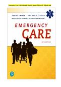 TEST BANK FOR Emergency Care 14th edition by Daniel Limmer &comma; Michael O'Keefe &comma; Edward Dickinson ISBN&colon;978-0136681168 COMPLETE GUIDE 100&percnt; VERIFIED A&plus; GRADE ASSURED&excl;&excl;&excl;&excl;NEW LATEST UPDATE&excl;&excl;&excl;&excl;&excl;&NewLine;
