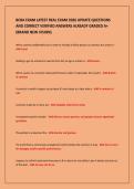 BCBA EXAM LATEST REAL EXAM 2026 UPDATE QUESTIONS&NewLine;AND CORRECT VERIFIED ANSWERS ALREADY GRADED A&plus;&NewLine;&lpar;BRAND NEW VISION&rpar;