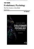 Test Bank - Evolutionary Psychology&colon; The New Science of the Mind 6th Edition &lpar;Buss&comma;2020&rpar;&comma; Chapter 1-13&vert; All Chapters