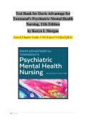 TEST BANK FOR Davis Advantage for Townsend's Psychiatric Mental Health Nursing&comma; 11th Edition by Karyn I&period; Morgan ISBN&colon; 978-1719648240 COMPLETE GUIDE ALL CHAPTERS COVERED 100&percnt; VERIFIED A&plus; GRADE ASSURED&excl;&excl;&excl;&excl;NEW LATEST UPDATE&excl;&excl;&excl;&excl;