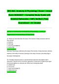 BIO-50A&colon; Anatomy & Physiology I Exam 1 Actual Exam 2026&sol;2027 &ndash; Complete Study Guide with Detailed Rationales &vert; 100&percnt; Verified &vert; Pass Guaranteed &ndash; A&plus; Graded