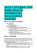 2026&sol;2027 ELITE Health Information Management &lpar;HIM&rpar; Test Bank &vert; Complex Application Q&A &vert; IGAM&comma; HIPAA & Revenue Cycle Mastery