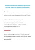 HESI Health Assessment Exam Newest 2026&sol;2027 Questions &NewLine;and Correct Answers with Rationales Already Graded A&plus; 