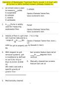 Operation of Wastewater Treatment Plants &lpar;Levels 1-2&rpar; Exam with all Correct & 100&percnt; Verified Answers &vert;Already Graded A&plus;