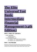 2026&sol;2027 S-Tier Elite Test Bank&colon; Intermediate Financial Management &lpar;14th Edition&rpar; &vert; 100&percnt; Verified Questions&comma; Rationales&comma; & Frameworks