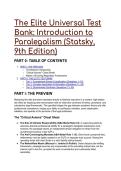 2026&sol;2027 The Elite Universal Test Bank&colon; Introduction to Paralegalism &lpar;Statsky&comma; 9th Edition&rpar; &vert; Advanced Q&A with Mentor Rationales