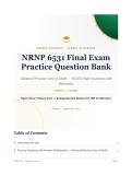 NRNP 6531 Final Exam Advanced Practice Care of Adults Walden University Question Bank 2026&sol;2027 with Verified Answers & Detailed Rationales&NewLine;&NewLine;