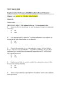Employment Law 10th Ed Test Bank Ch&period; 1-16 2026&sol;27
