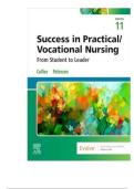 TEST BANK FOR Success in Practical&sol;Vocational Nursing&comma; 11th Edition by Lisa Carroll&comma; and Janyce L&period; Collier ISBN&colon; 978-0443281914COMPLETE GUIDE 100 &percnt; VERIFIED A&plus; GRADE ASSURED &excl;&excl;&excl;&excl; LATEST UPDATE &excl;&excl;&excl;&excl; GUARANTEED SUCCESS &excl;&excl;&excl;
