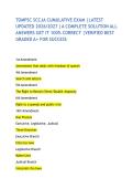 TOMPSC SCCJA CUMULATIVE EXAM &vert;LATEST UPDATED 2026&sol;2027 &vert;A COMPLETE SOLUTION ALL ANSWERS GET IT 100&percnt; CORRECT &vert;VERIFIED BEST GRADED A&plus; FOR SUCCESS