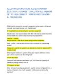 MACS 609 CERTIFICATION &vert;LATEST UPDATED 2026&sol;2027 &vert;A COMPLETE SOLUTION ALL ANSWERS GET IT 100&percnt; CORRECT &vert;VERIFIED BEST GRADED A&plus; FOR SUCCESS