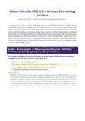 WALDEN NURS-6521N FINAL EXAM PHARM 2026&sol;2027 &vert; 100&percnt; Correct Study Guide &vert; Advanced Pharmacology &vert; Download to Score A &vert; Pass Guaranteed - A&plus; Graded&NewLine;&NewLine;