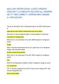 MACS 609 CERTIFICATION &vert;LATEST UPDATED 2026&sol;2027 &vert;A COMPLETE SOLUTION ALL ANSWERS GET IT 100&percnt; CORRECT &vert;VERIFIED BEST GRADED A&plus; FOR SUCCESS