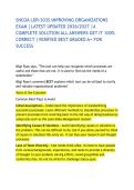 SNCOA LDR-303S IMPROVING ORGANIZATIONS EXAM &vert;LATEST UPDATED 2026&sol;2027 &vert;A COMPLETE SOLUTION ALL ANSWERS GET IT 100&percnt; CORRECT &vert;VERIFIED BEST GRADED A&plus; FOR SUCCESS