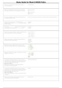 NR 283 Week 6 Pathophysiology Study Guide & Exam Review 2026-2027
