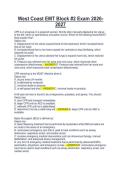 West Coast EMT Block -2 Exam 2026-2027