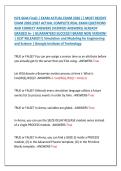 ISYE 6644 Final&rpar; &vert; EXAM ACTUAL EXAM 2026 &vert;&vert; MOST RECENT &NewLine;EXAM 2026&vert;2027 ACTUAL COMPLETE REAL EXAM QUESTIONS &NewLine;AND CORRECT ANSWERS &lpar;VERIFIED ANSWERS&rpar; ALREADY &NewLine;GRADED A&plus; &vert; GUARANTEED SUCCESS&excl;&excl; BRAND NEW VERSION&excl; &NewLine;&vert; JUST RELEASED&excl;&excl;&vert; Simulation and Modelin