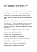 PRINTREADING FOR WELDERS CHAPTER 4 QUESTIONS WITH VERIFIED ANSWERS