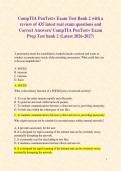 CompTIA PenTest&plus; Exam Test Bank 2 with a review of 435 latest real exam questions and Correct Answers&sol; CompTIA PenTest&plus; Exam Prep Test bank 2 &lpar;Latest 2026-2027&rpar; 