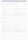 PAEA Internal Medicine EOR Practice Exam Questions & Complete Solutions &vert; 2026&sol;2027 Exam Prep