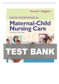 TEST BANK FOR Davis Advantage For Maternal-Child Nursing Care 4th Edition&comma; &lpar;2025&rpar; By Meredith J Scannell & Kristine Ruggiero ISBN&colon; 9781719650632 COMPLETE GUIDE ALL CHAPTERS COVERED 100&percnt; VERIFIED A&plus; GRADE ASSURED&excl;&excl;&excl;&excl;&excl; NEW LATEST UPDATE&excl;&excl;&excl;&excl;&excl;