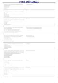 PATHO 370 Final Exam &vert; Practice Questions & Answers &vert; West Coast University Pathophysiology 2026&sol;2027