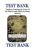 Test Bank for Cognition&colon; Exploring the Science of the Mind Seventh Edition by Daniel Reisberg &vert;ISBN&colon; 9780393665079&vert; Chapter 1-14 &comma; Guide A&plus;