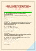 FDNY COF P-98 OFFICIAL PRACTICE EXAM &vert;CERTIFICATE OF  FITNESS FOR SUPERVISION OF FUEL-OIL TRANSFER &vert; QUESTIONS WITH VERIFIED ANSWERS & DETAILED EXPLANATIONS LATEST UPDATE