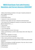 BEFO Final Exam Test Practice Questions and Correct Answers&comma; 2026&sol;2027 Exam Preparation Material