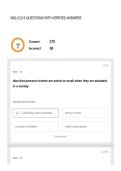 WGU C213 QUESTIONS WITH VERIFIED ANSWERS