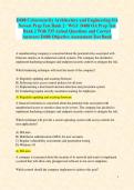 D488 Cybersecurity Architecture and Engineering OA Newest Prep Test Banks 1 and 2 Packet &sol; WGU D488 OA Prep Test Bank 1 & 2 With 1070 Actual Questions and Correct Answers&sol; D488 Objective Assessment Test Bank