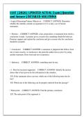 LSAT &lbrack;2026&rsqb; UPDATED ACTUAL Exam &vert; Question&NewLine;and Answer &vert; DETAILED SOLUTIONS