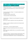 LSAT &lbrack;2026&rsqb; UPDATED ACTUAL Exam &vert; Question&NewLine;and Answer &vert; A&plus; VERIFIED ANSWERS