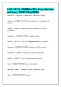 LSAT &lbrack;2026&rsqb; UPDATED ACTUAL Exam &vert; Question&NewLine;and Answer &vert; VERIFIED ANSWERS