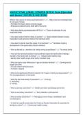NSG527 FINAL &lbrack;2026&rsqb; UPDATED ACTUAL Exam &vert; Question&NewLine;and Answer &vert; DETAILED SOLUTIONS