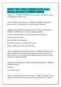 NSG527 FINAL &lbrack;2026&rsqb; UPDATED ACTUAL Exam &vert;&NewLine;Question and Answer &vert; VERIFIED ANSWERS