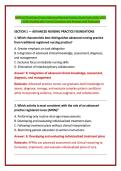 MSN 612 Final Exam Topics Advanced Nursing Practice Study Guide 2026&sol; 2027 &vert; 100&percnt; Verified with Correct Questions and Answers with Rationales