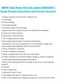 BEFO Take Home Test 3A Practice Questions and Correct Answers&comma; Latest 2026&sol;2027 Exam Prepa&NewLine;ration Material
