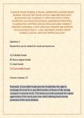 CANNON TRUST SCHOOL II EXAM &sol;APPROVED CANNON TRUST SCHOOL II EXAM TEST BANK ACTUAL 2026&sol;2027 PRACTICE QUESTIONS AND CURRENTLY UPDATED STUDY GUIDE COMPLETE ACCURATE EXAM REAL QUESTIONS WITH WELL ELABORATED ANSWERS AND RATIONALES &lpar;100&percnt; CORRECT VERIFIED ANSW