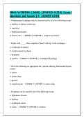 HOSA NUTRITION &lbrack;2026&rsqb; UPDATED ACTUAL Exam &vert;&NewLine;Question and Answer &vert; A&plus; ANSWER GUIDE