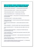 HOSA NUTRITION &lbrack;2026&rsqb; UPDATED ACTUAL Exam &vert;&NewLine;Question and Answer &vert; 100&percnt; VERIFIED ANSWERS