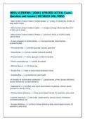 HOSA NUTRITION &lbrack;2026&rsqb; UPDATED ACTUAL Exam &vert;&NewLine;Question and Answer &vert; DETAILED SOLUTIONS