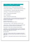 HOSA NUTRITION &lbrack;2026&rsqb; UPDATED ACTUAL Exam &vert;&NewLine;Question and Answer &vert; VERIFIED ANSWERS