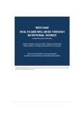 WGU D440 Health and Wellness Through Nutritional Science &vert; Complete Study Guide &plus; 50 Practice Questions&comma; Answers & Rationales &vert; 2026&sol;2027 update &vert; with complete solutions&period;