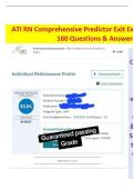ATI RN Comprehensive Predictor 2023 &ndash; 180-Question Practice Exam&NewLine;&NewLine;