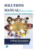 Test Bank for College Accounting A Practical Approach 14th Canadian Edition by Jeffrey Slater & Debra Good 2026 