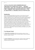 ACTUAL EXAM NU 545 PATHOPHYSIOLOGY &NewLine;MIDTERM EXAM PREP DOCUMENT &mdash; 2026&sol;2027 &NewLine;&lbrack;QUESTION 1-200&rsqb; AND ANSWERS UPDATED 2026&sol;2027 &NewLine;&vert; 100&percnt; VERIFIED &vert; DETAILED RATIONALES &ndash; PASS &NewLine;GUARANTEED A&plus; GRADED &vert; INSTANT DOWNLOAD 
