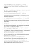 DIAGNOSTICS TEST 2 NSG 535 &vert; COMPREHENSIVE NURSING DIAGNOSTICS STUDY GUIDE&comma; PRACTICE QUESTIONS & ANSWERS 2026&sol;2027