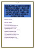 CWEA Electrical Instrumentation Technologist Grade 1 Exam Prep 2026-2027&colon; 330&plus; Practice Questions with Verified Answers & Detailed Rationales &vert; Complete Study Guide for Electrical Theory&comma; Test Equipment&comma; Safety&comma; Maintenance&comma; Hydraulics&sol;Pneumatics&comma; Motors&comma;